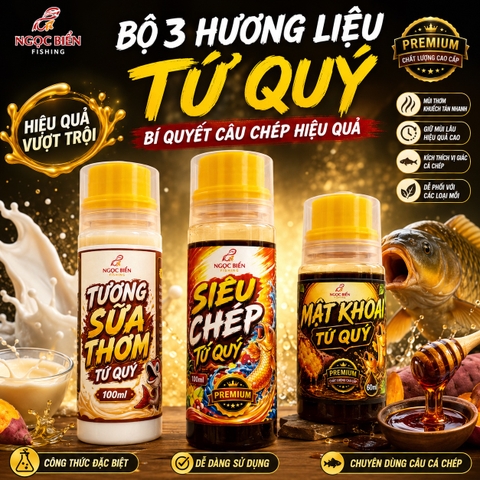 Combo Hương Liệu Câu Cá Chép Tứ Quý