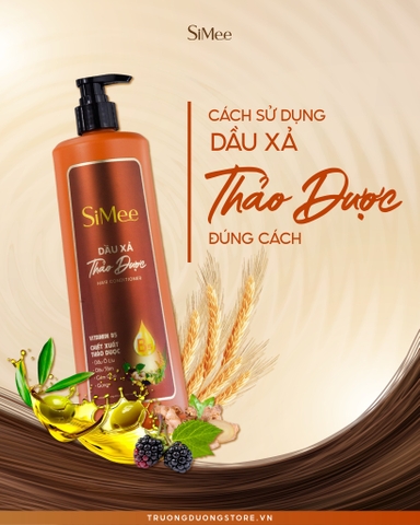5 Bước Dùng Dầu Xả Thảo Dược Đúng Cách Cho Mái Tóc Mềm Mượt Chuẩn Spa