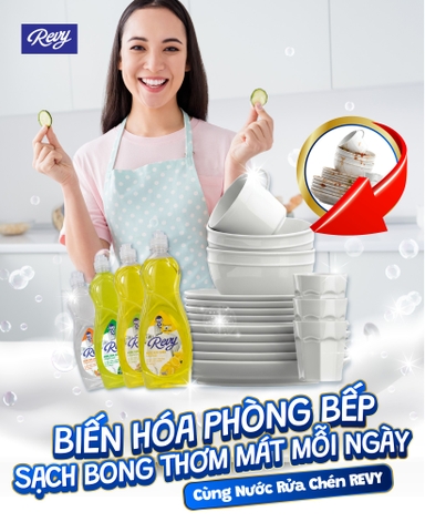 5 Lý Do Vì Sao Revy Là Bí Quyết Giúp Phòng Bếp Luôn Sạch Bong, Thơm Mát Mỗi Ngày