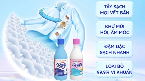 4 LÝ DO NƯỚC TẨY JAVEL REVY LÀ “VŨ KHÍ” TẨY TRẮNG MỌI VẾT Ố
