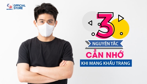 3 nguyên tắc cần thực hiện nghiêm khi đeo khẩu trang