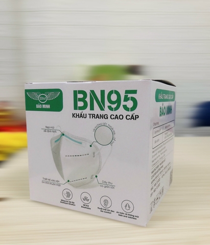 Khẩu trang y tế 5 lớp BN95 có van hộp 10c