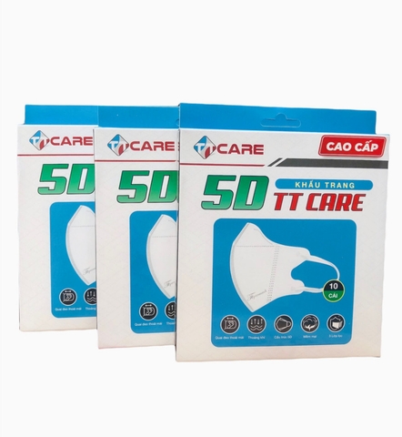 Khẩu trang y tế 5D Mask TTCare hộp 10c