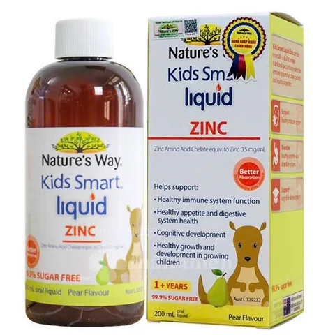 Kẽm nước Nature’s Way Kids Smart Liquid Zinc 100ml
