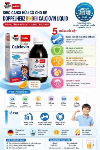 Canxi hữu cơ Doppelherz trẻ em