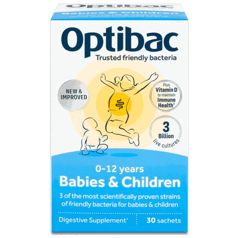 Optibac Probiotics Babies & Children (0-12y) Thực phẩm bảo vệ sức khoẻ - Mẫu mới có Vtm D
