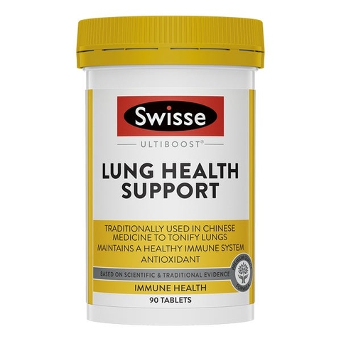 Viên uống bổ phổi và hỗ trợ chức năng phổi Swisse Lung Health Support