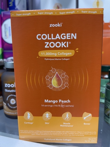 Zooki collagen 11,000mg Mango Peach