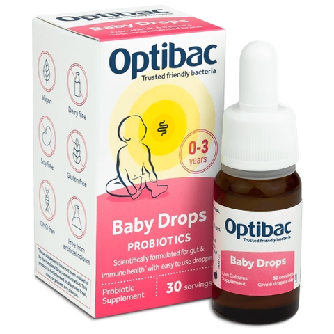 OptiBac Probiotics For Your Baby Thực phẩm bảo vệ sức khoẻ (30 liều)