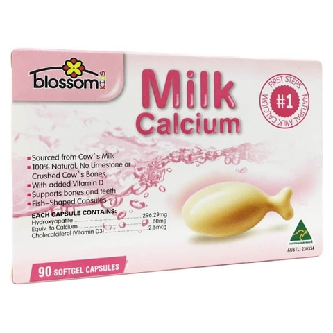 Canxi sữa cho bé Blossom Milk Calcium (90 viên)