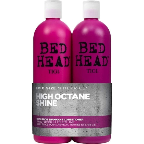 Cặp gội xả Bed Head Tigi hồng cho mái tóc bóng mượt (750ml)