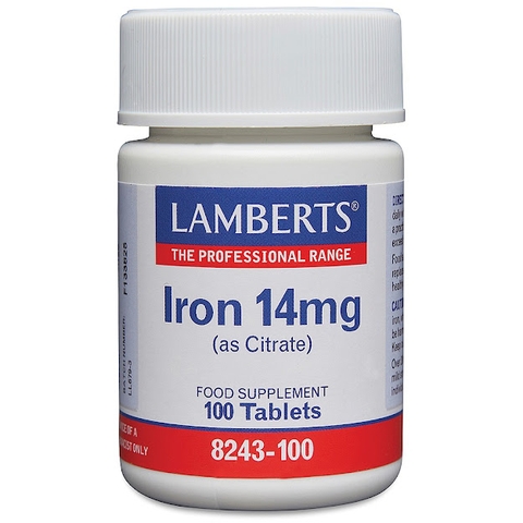 Viên uống bổ sung sắt Lamberts Iron 14mg (100 viên)
