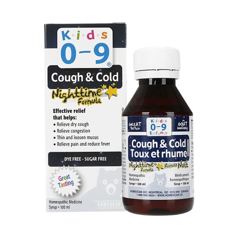 Siro cúm Kids 0 - 9 Cough & Cold night time cho bé 0-9 tuổi (100ml)