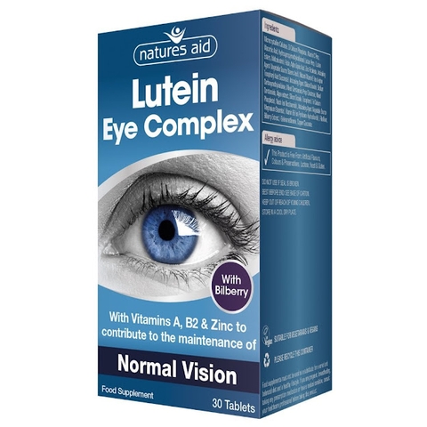 Vitamin bổ mắt Natures Aid Lutein Eye Complex (30 viên)