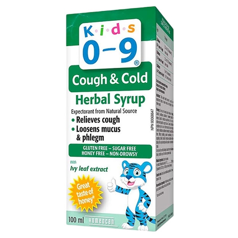 Siro thảo dược chữa ho Kids 0 - 9 Cough & Cold Herbal Syrup cho trẻ 0-9 tuổi (100ml)