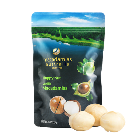 Hạt Macca Úc Macadamias Australia Happy Nuts (225gr)