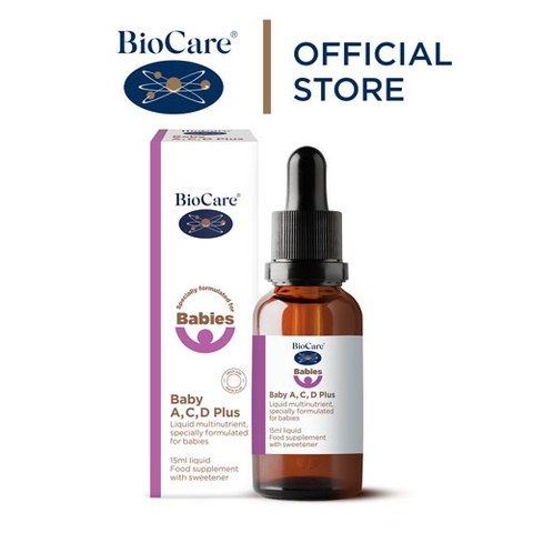 Vitamin A, C, D tổng hợp Biocare cho bé (15ml)