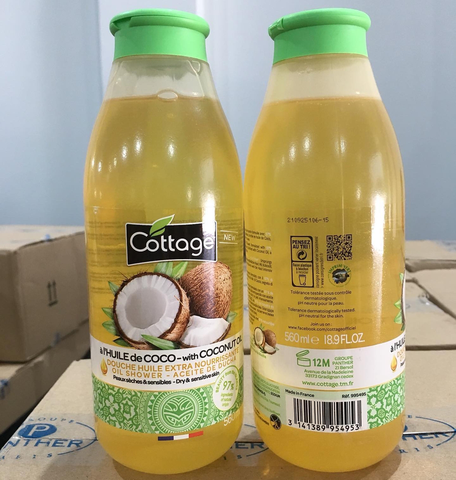 Sữa tắm Pháp Cottage Coconut 560ml