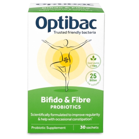 OptiBac Probiotics Bifido Fibre Thực phẩm bảo vệ sức khoẻ (30 gói)