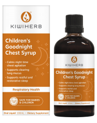 Kiwiherb Children’s Goodnight Chest Syrup - Siro giảm ho đêm cho bé