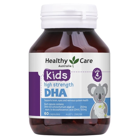 Viên uống bổ sung DHA cho bé Healthy Care Kids High Strength DHA (60 viên)