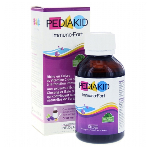 Siro Pediakid Immuno Fort hỗ trợ sức đề kháng 125 ml (từ 1 tháng)