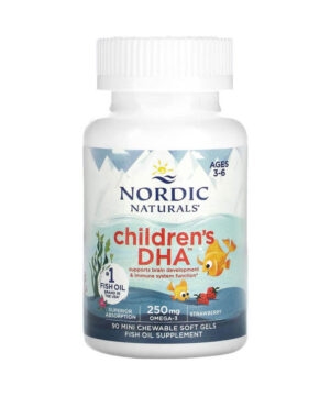 Viên nhai Nordic Naturals Childrens DHA cho trẻ 3-6 tuổi 180v