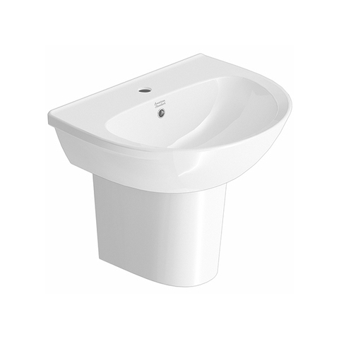 Lavabo chậu rửa mặt American Standard 0953-WT treo tường + chân ngắn 0712-WT
