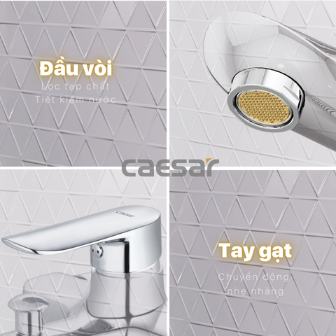 Vòi sen tắm nóng lạnh Caesar S733C