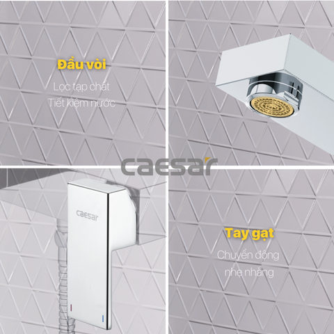Vòi sen tắm nóng lạnh Caesar S843C