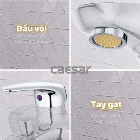 Vòi sen tắm nóng lạnh Caesar S173C