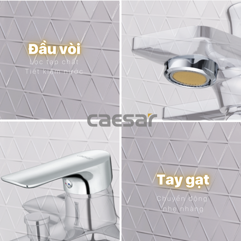 Vòi sen tắm nóng lạnh Caesar S773C