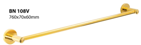 Thanh treo khăn Inox Bao BN108V mạ vàng - Phụ kiện nhà vệ sinh, nhà tắm