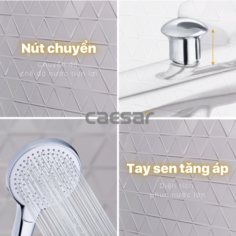 Vòi sen tắm nóng lạnh Caesar S733C