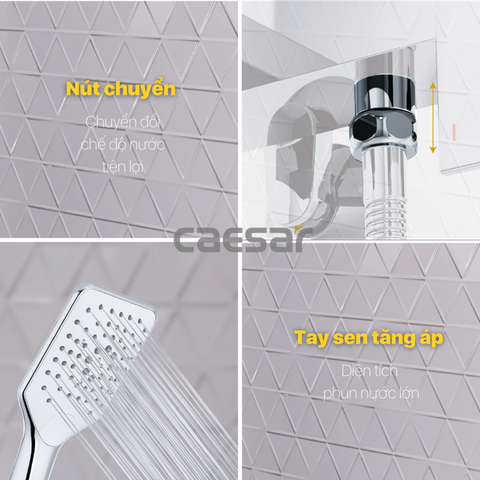 Vòi sen tắm nóng lạnh Caesar S843C