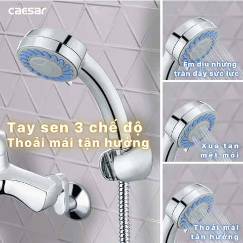 Vòi sen tắm nóng lạnh Caesar S173C