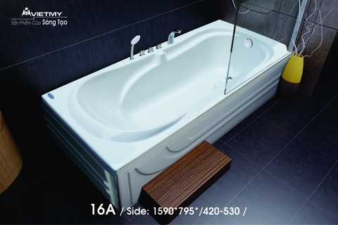Bồn tắm dài Việt Mỹ 16A dài 1m59