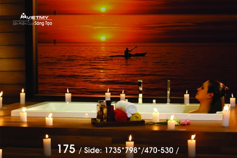 Bồn tắm dài Việt Mỹ 175 dài 1m73