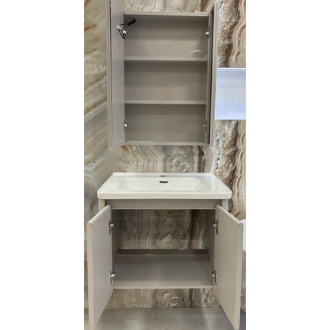Lavabo tủ TUS736 ngang 60 cm gương hộp led
