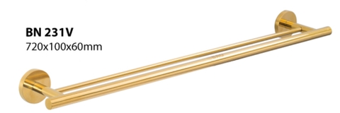 Thanh treo khăn Inox Bao BN231V mạ vàng - Phụ kiện nhà vệ sinh, nhà tắm