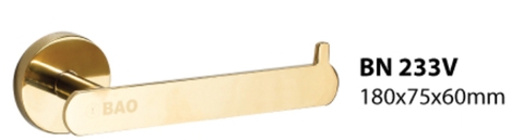 Hộp đựng giấy vệ sinh Inox Bao BN233V mạ vàng - Phụ kiện nhà vệ sinh, nhà tắm