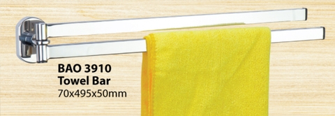 Thanh treo khăn Inox Bao BN 3910 - Phụ kiện nhà vệ sinh, nhà tắm