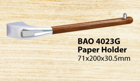 Hộp đựng giấy vệ sinh Inox Bao BN4023G ốp gỗ - Phụ kiện nhà vệ sinh, nhà tắm