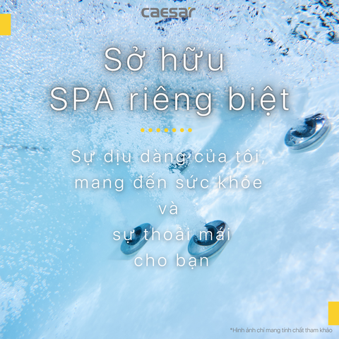 Bồn tắm dài Caesar MT0870L(R) loại chân yếm massage dài 1m7