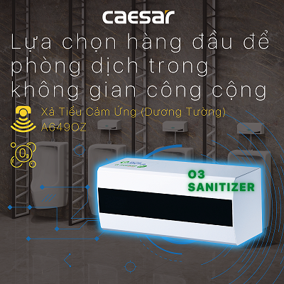 Xả tiểu Caesar A649OZ cảm ứng từ + sát khuẩn ozone