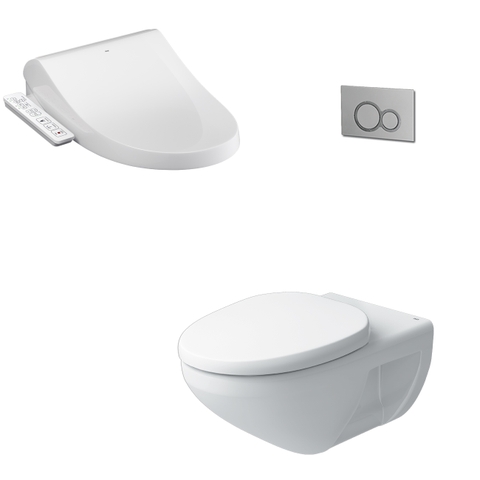 Bồn cầu treo tường INAX AC-23P nắp rửa CW-H18VN