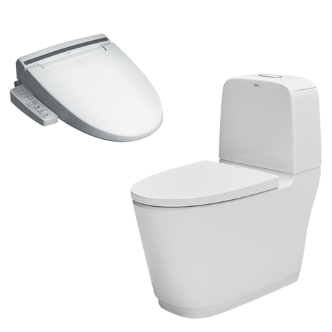 Bồn cầu 2 khối INAX AC-832 nắp rửa điện tử CW-KB22AVN