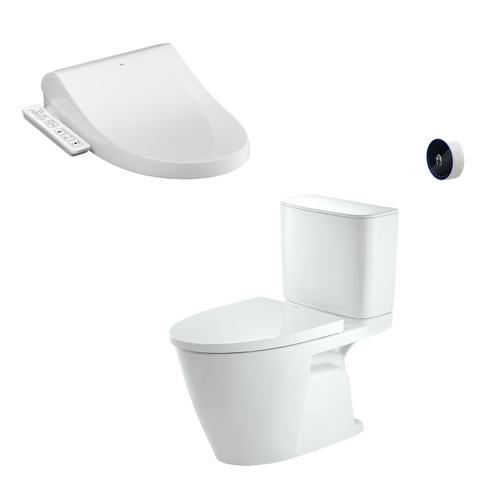 Bồn cầu 2 khối INAX ACT-602 xả cảm ứng nắp rửa CW-H18VN