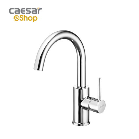 Vòi lavabo chậu rửa mặt Caesar B530CU nóng lạnh kèm nút xả nhấn