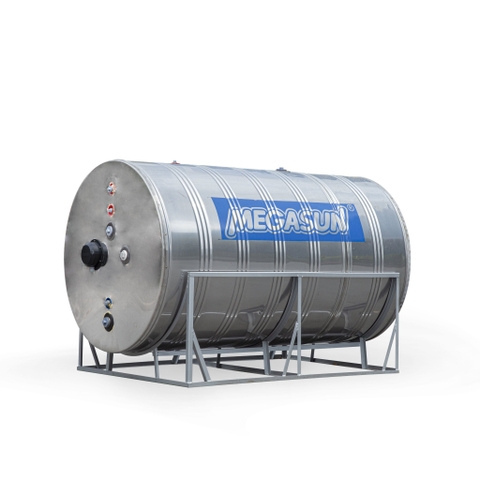 Bồn bảo ôn Megasun 2000 lít ngang chịu áp inox 304